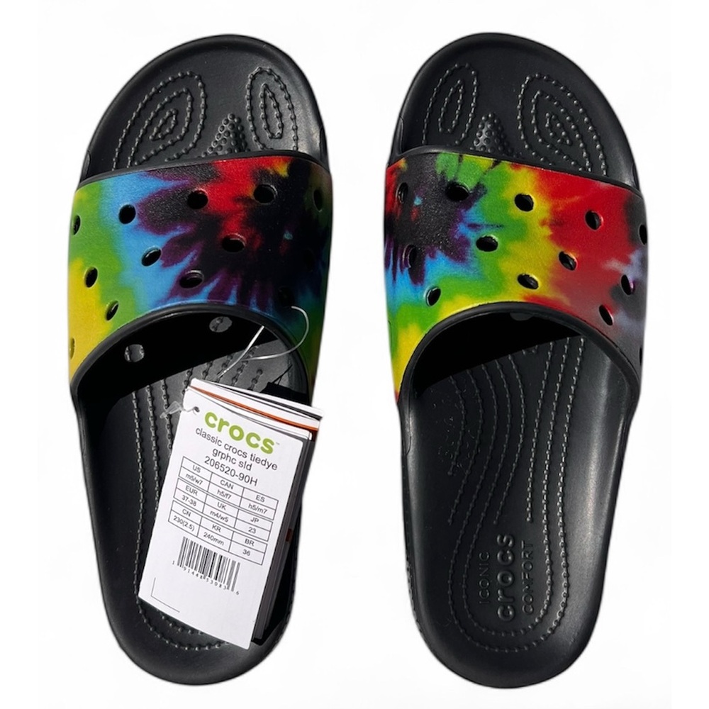 Crocs | tie dye slides